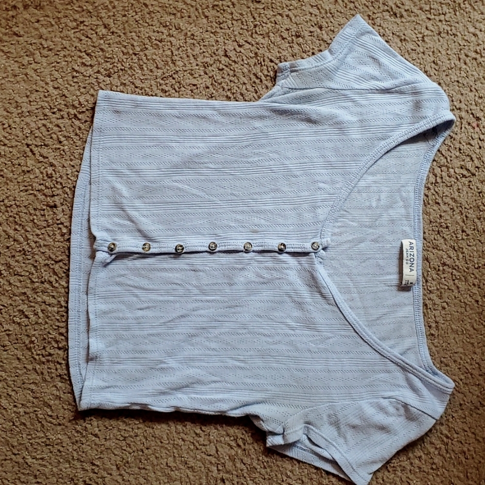 Blue button down shirt